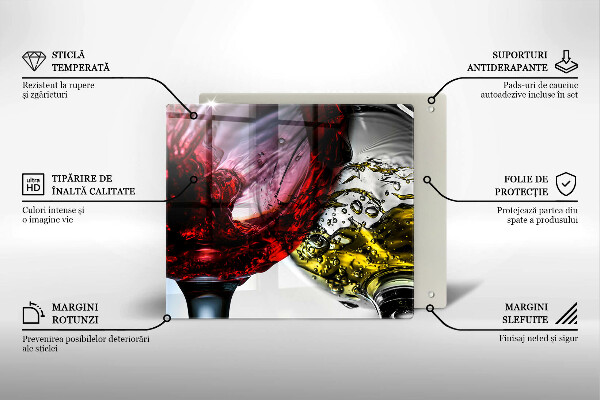 Sklo za varnou desku Sklenice vína