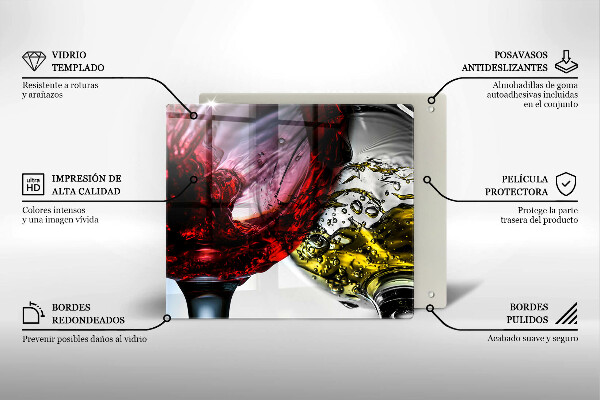 Sklo za varnou desku Sklenice vína