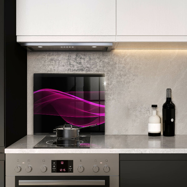 Sklo za varnou desku Růžová abstrakce