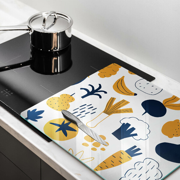 Sklo za varnou desku Jídlo ilustrace