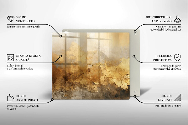 Sklo za varnou desku Bohatá textura