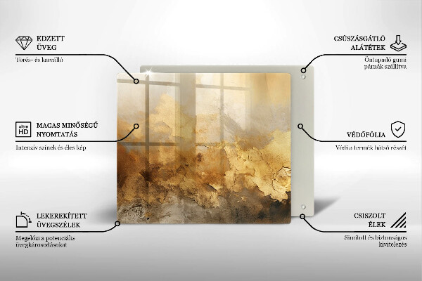 Sklo za varnou desku Bohatá textura