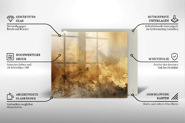 Sklo za varnou desku Bohatá textura