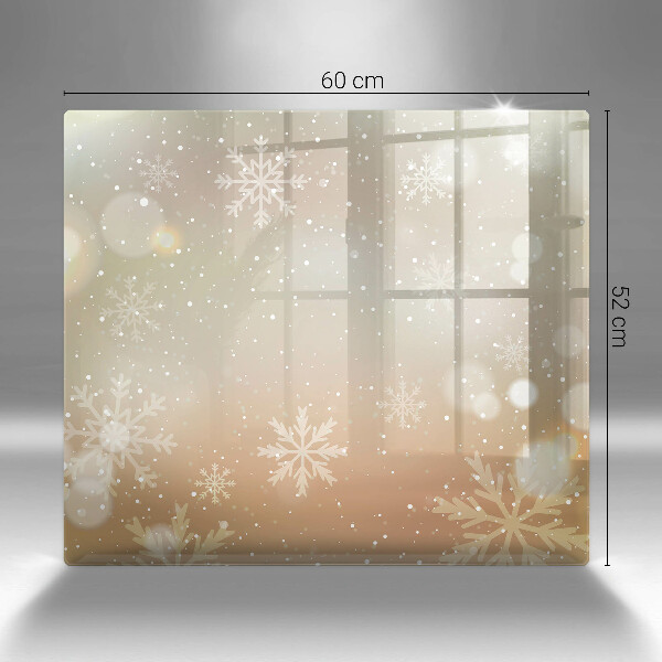 Sklo za varnou desku Sněhové vločky