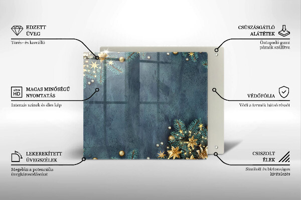 Sklo za varnou desku Vánoční dekorace