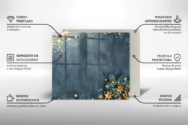 Sklo za varnou desku Vánoční dekorace