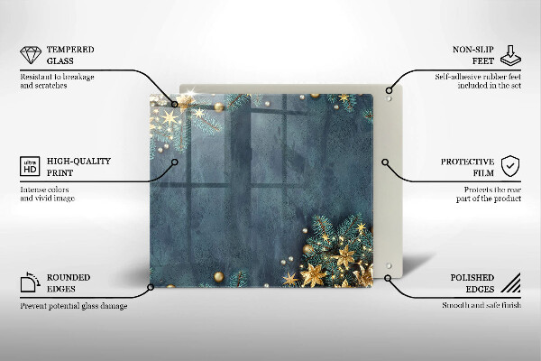 Sklo za varnou desku Vánoční dekorace