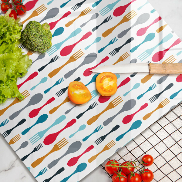 Sklo za varnou desku Ilustrace lžíce