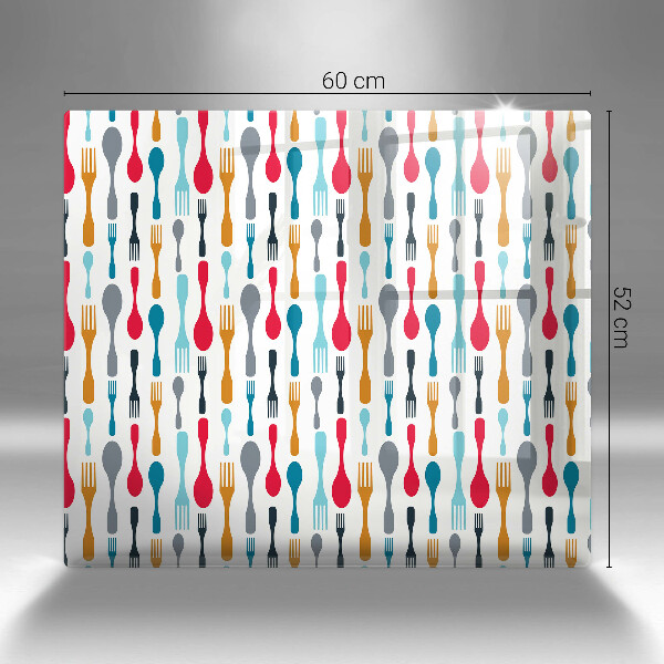 Sklo za varnou desku Ilustrace lžíce