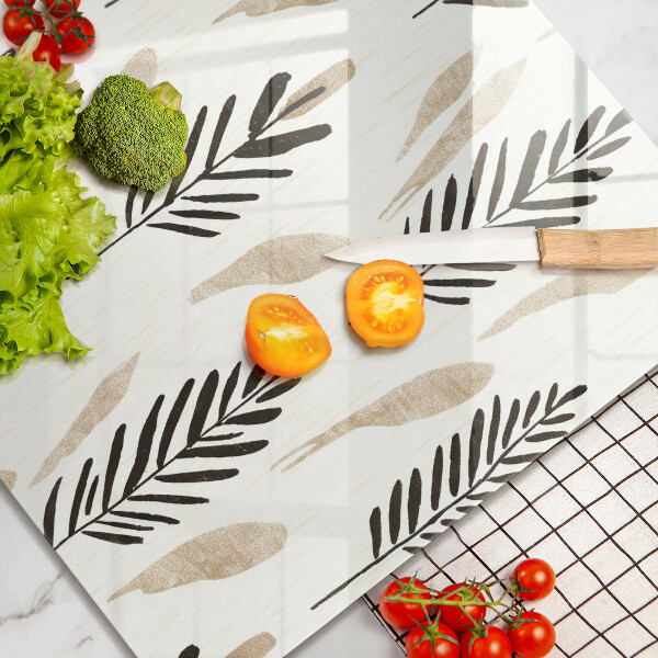 Sklo za varnou desku Boho rostliny