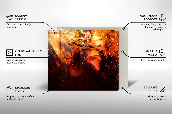 Sklo za varnou desku Kolový nápoj s ledem