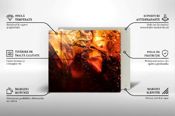 Sklo za varnou desku Kolový nápoj s ledem