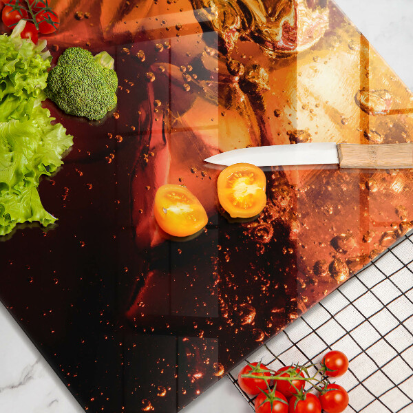 Sklo za varnou desku Kolový nápoj s ledem