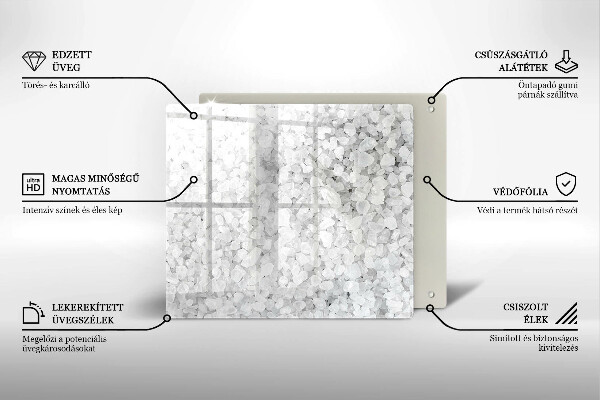 Sklo za varnou desku Krystaly soli