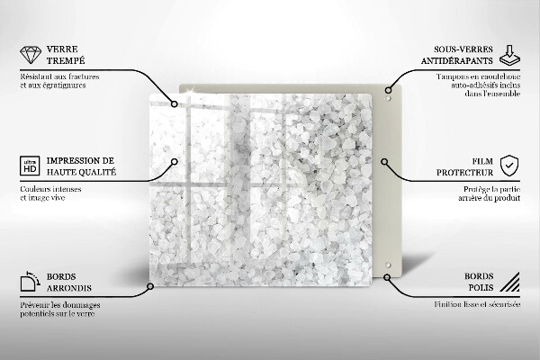 Sklo za varnou desku Krystaly soli