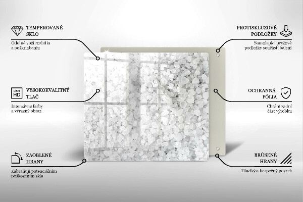 Sklo za varnou desku Krystaly soli