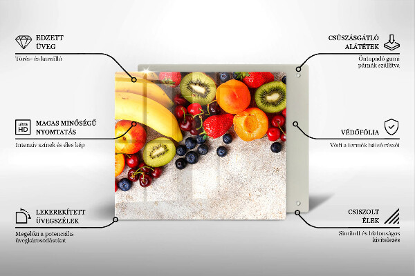 Sklo za varnou desku Sváteční ovoce