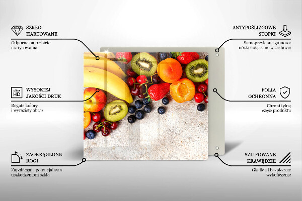 Sklo za varnou desku Sváteční ovoce