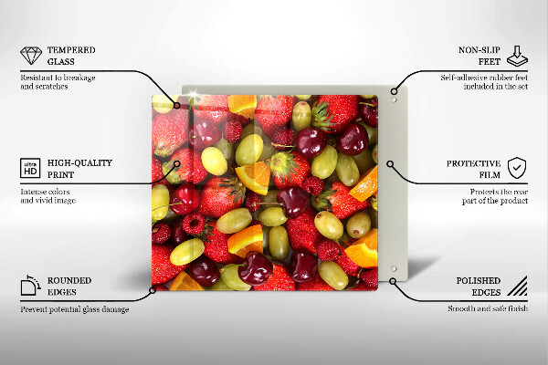 Sklo za varnou desku Letní ovoce