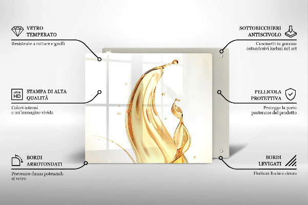 Sklo za varnou desku Olivový olej