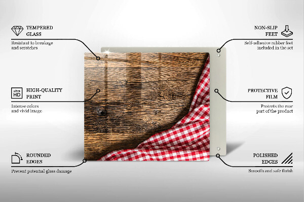 Sklo za varnou desku Dřevěný stůl