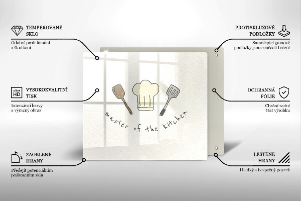 Sklo za varnou desku Master of the kitchen