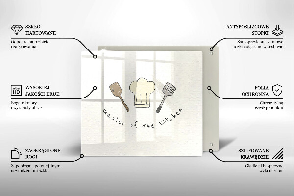 Sklo za varnou desku Master of the kitchen