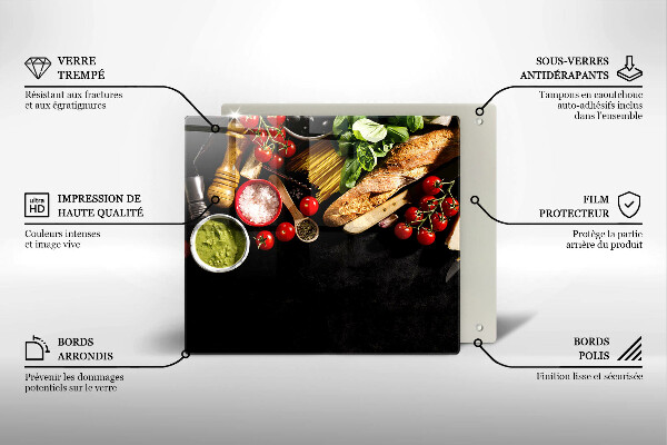 Sklo za varnou desku Italské přísady a koření