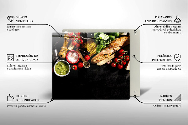 Sklo za varnou desku Italské přísady a koření