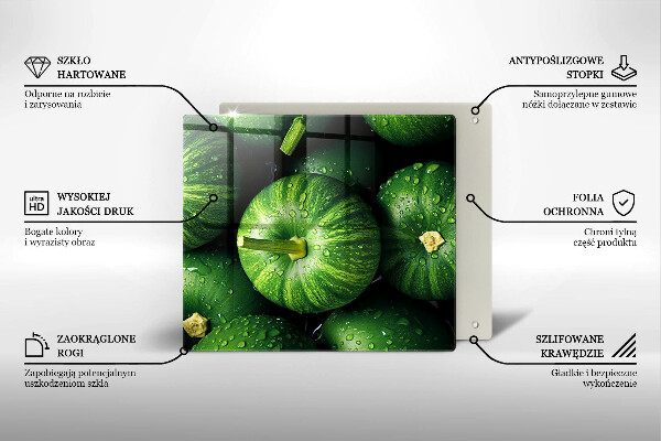 Sklo za varnou desku Zelené dýně