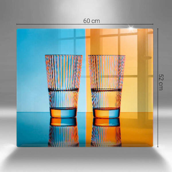 Sklo za varnou desku Dvě sklenice vody