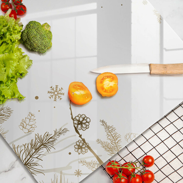 Sklo za varnou desku Zimní dekorace