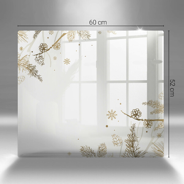 Sklo za varnou desku Zimní dekorace