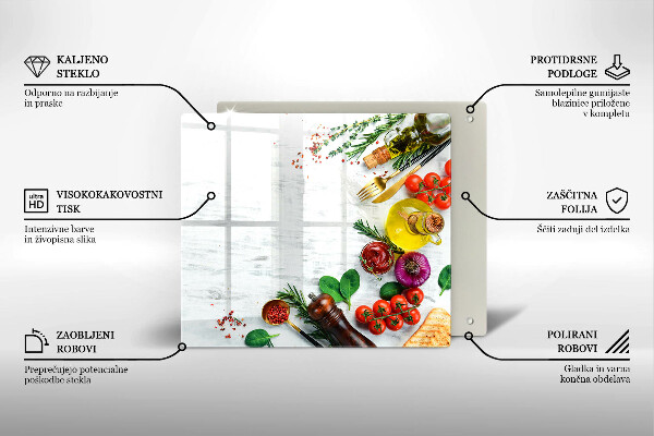 Sklo za varnou desku Zelenina a koření