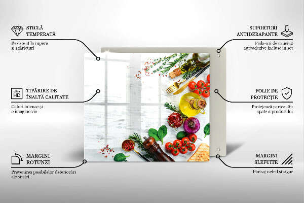 Sklo za varnou desku Zelenina a koření