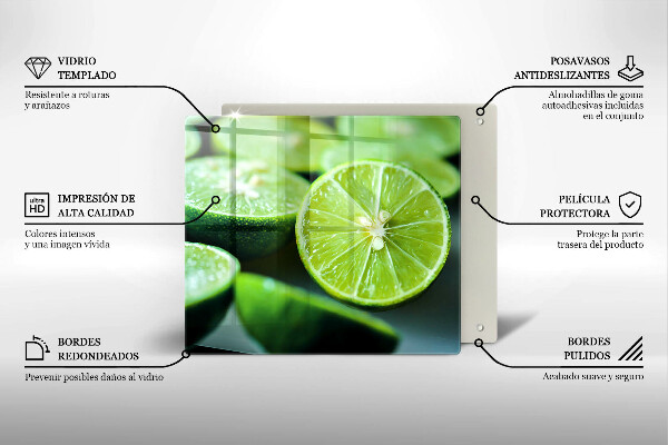 Sklo za varnou desku Limetkový citrus