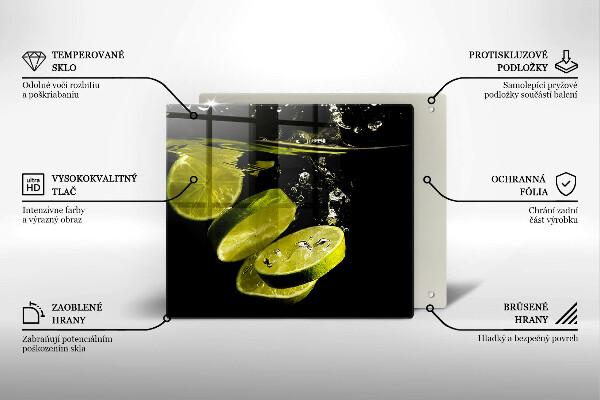 Sklo za varnou desku Limetky ve vodě