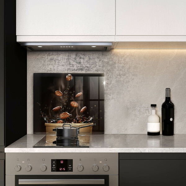 Sklo za varnou desku Horká kávová zrna