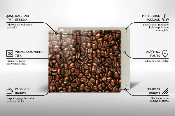 Sklo za varnou desku Kávová zrna