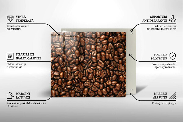 Sklo za varnou desku Kávová zrna