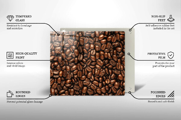 Sklo za varnou desku Kávová zrna