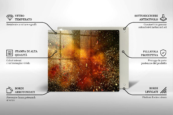 Sklo za varnou desku Barevné koření
