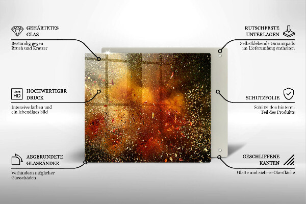 Sklo za varnou desku Barevné koření