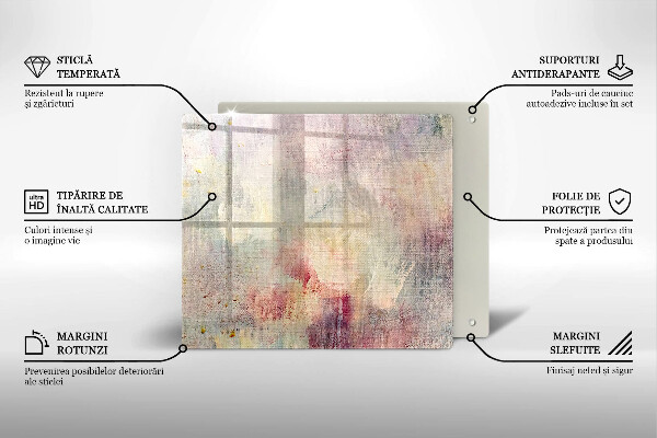 Sklo za varnou desku Malování textury pozadí