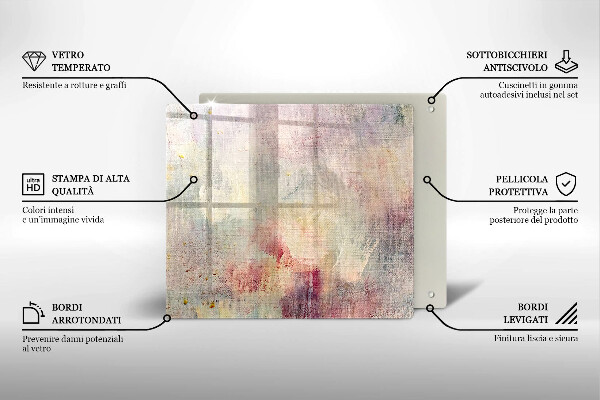 Sklo za varnou desku Malování textury pozadí