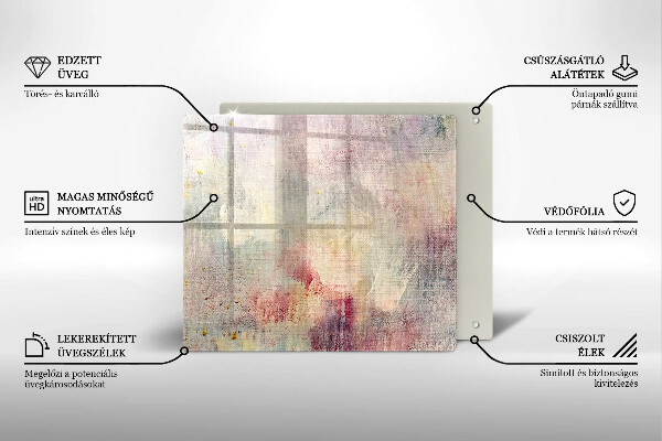 Sklo za varnou desku Malování textury pozadí