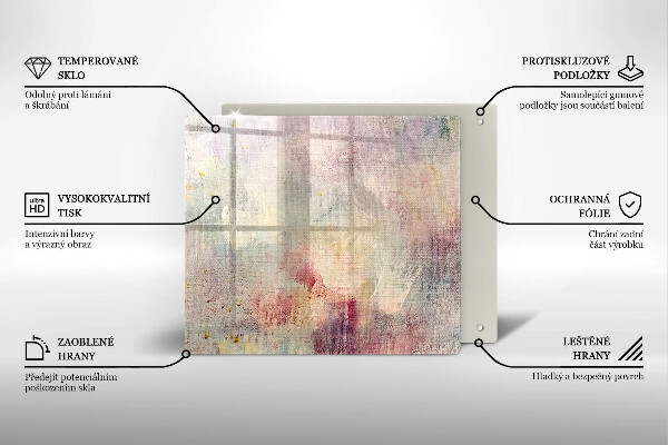 Sklo za varnou desku Malování textury pozadí