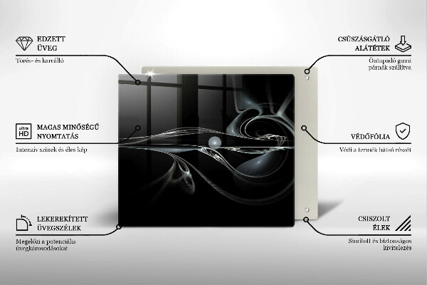Sklo za varnou desku Moderní abstrakce
