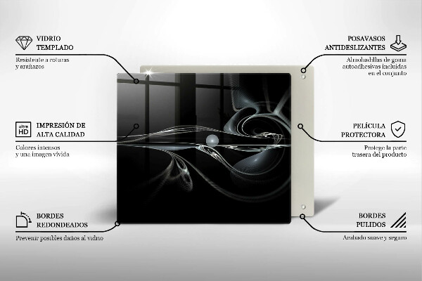Sklo za varnou desku Moderní abstrakce