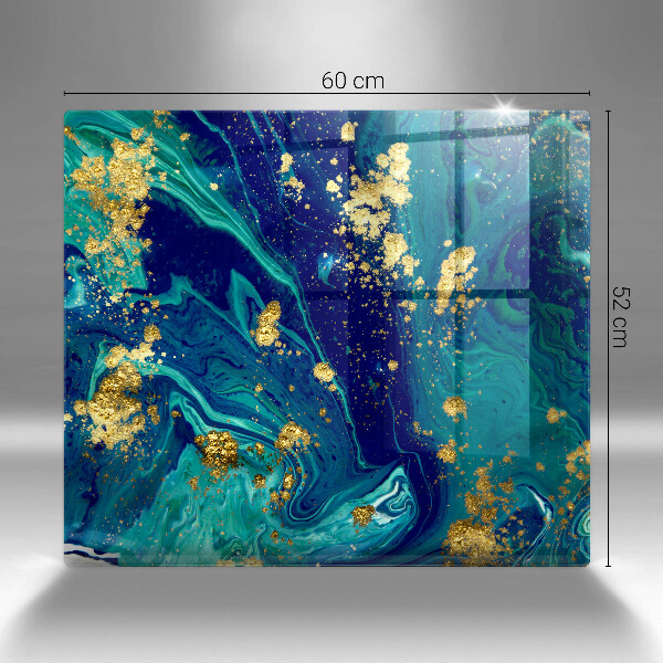 Sklo za varnou desku Abstrakce se zlatem